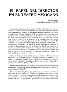 El papel del Director en el teatro mexicano