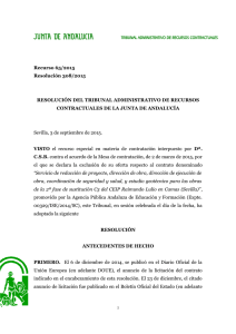 Resolución 308/2015 - Junta de Andalucía