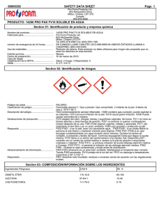 00000359 SAFETY DATA SHEET Page 1 PRODUCTO