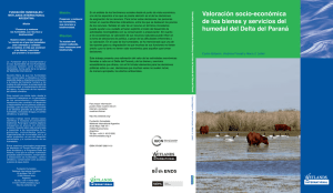 Valoraci&oacute;n socio-econ&oacute;mica de los bienes y servicios del humedal