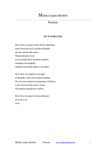 Poemas de Mónica López Bordón para