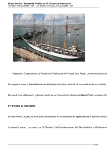 Buque Escuela “Esmeralda” finalizó su 54º Crucero de Instrucción