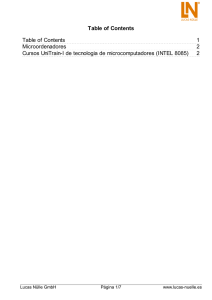 Cursos UniTrain-I de tecnologia de microcomputadores (INTEL 8085)