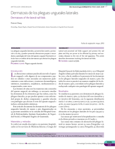 Dermatosis de los pliegues ungueales laterales