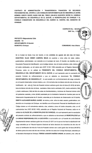 provenientes del aporte a los consejos departamentales de