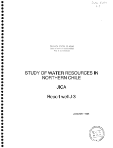 Page 1 § STUDY OF WATER RESOURCES IN NORTHERN CHILE