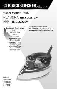 THE CLASSIC™ IRON PLANCHA THE CLASSIC™ FER THE