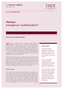 The G20: A dangerous `multilateralism`?