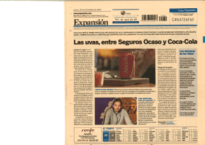 Las uvas, entre Seguros Ocaso y Coca-Cola