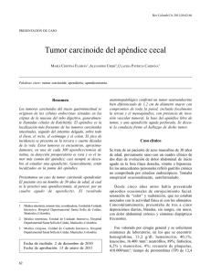 Tumor carcinoide del apéndice cecal