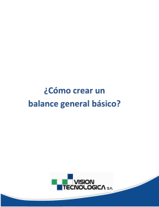 ¿Cómo crear un balance general básico?