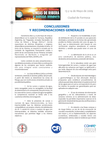 conclusiones y recomendaciones generales - FICH-UNL