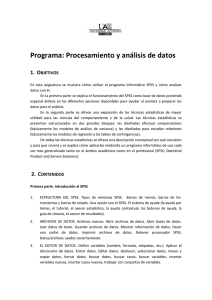 Programa: Procesamiento y análisis de datos