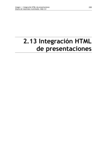 2.13 Integración HTML de presentaciones