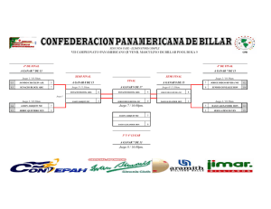 Segunda Fase 1 - Confederación Panamericana de Billar