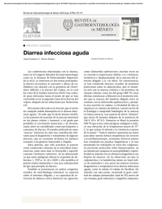 Diarrea infecciosa aguda - Revista de Gastroenterología de México