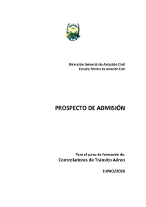 Prospecto Técnicos ATC - Dirección General de Aviación Civil