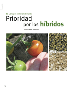 híbridos Prioridad - Facultad de Agronomía e Ingeniería Forestal