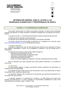 información general - Conservatorio Profesional de Música de Huesca