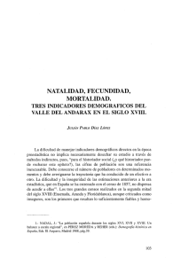 Natalidad, fecundidad, mortalidad. Tres indicadores demográficos