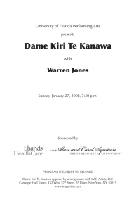 Dame Kiri Te Kanawa - University of Florida Performing Arts