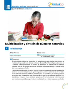 Multiplicación y división de números naturales