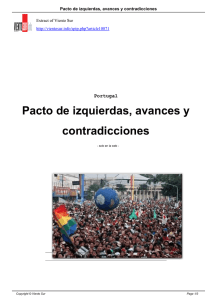 Pacto de izquierdas, avances y contradicciones