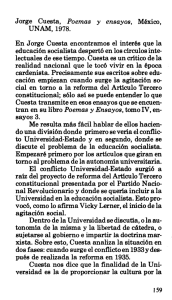 Jorge Cuesta, Poemas y ensayos, México, UNAM, 1978. En Jorge