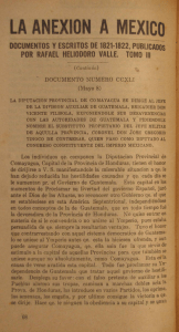 LA ANEXION A MÉXICO `