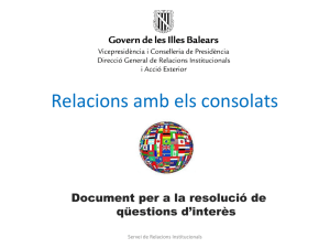 Qüestions consulars per a no residents a les Illes Balears
