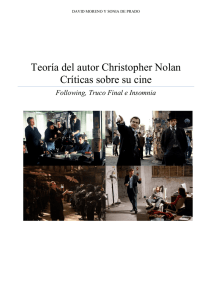 Teoría del autor Christopher Nolan Críticas sobre