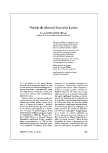 Noticia de Manuel Sacristán Luzón - Bases de datos Bibliográficas
