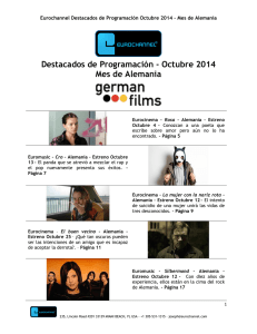 Destacados de Programación - Octubre 2014 Mes de Alemania