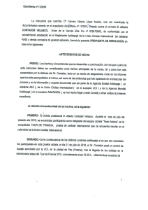 Page 1 Expediente nº 172010 La instructora que suscribe, Dº