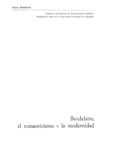 Baudelaire, el romanticismo y la modernidad