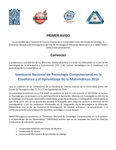 PRIMER AVISO Convocan Seminario Nacional de Tecnología