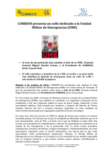 2016_10_05 NP CORREOS presenta un sello dedicado a la UME