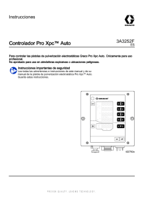 3A3252F, Pro Xpc Auto Controller, Instructions, Spanish