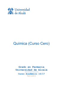 Química (Curso Cero) - Universidad de Alcalá