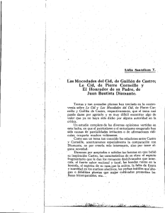 Page 1 Lidia Santelices V. Las Mocedades del Cid, de Guillén de