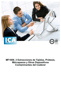 MF1608_3 Extracciones de Tejidos, Prótesis, Marcapasos y Otros