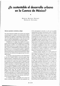 ¿Es sustentable el desarrollo urbano en la Cuenca de México?