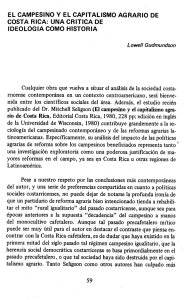 Page 1 EL CAMPESINO Y EL CAPTALISMO AGRARIO DE COSTA