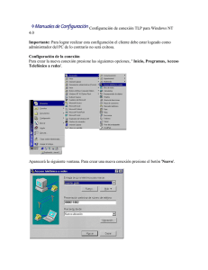 Manual de conexion TLP para Windows NT