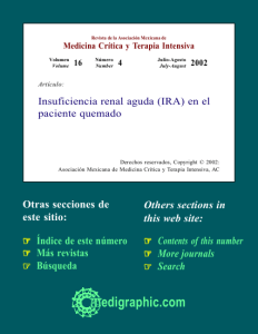 Insuficiencia renal aguda (IRA) en el paciente
