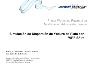 Simulación de Dispersión de Yoduro de Plata con WRFSFire