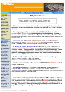 El Registro de Windows XP, Trucos