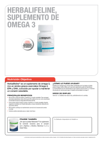 herbalifeline, suplemento de omega 3