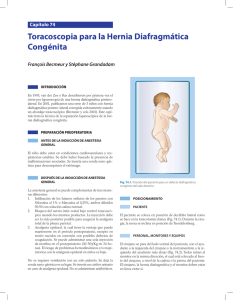 Toracoscopia para la Hernia Diafragmática Congénita
