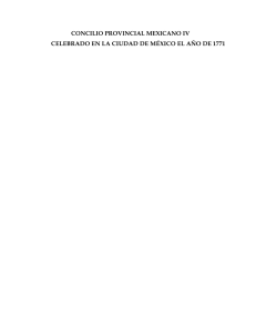 concilio provincial mexicano iv celebrado en la ciudad de méxico el